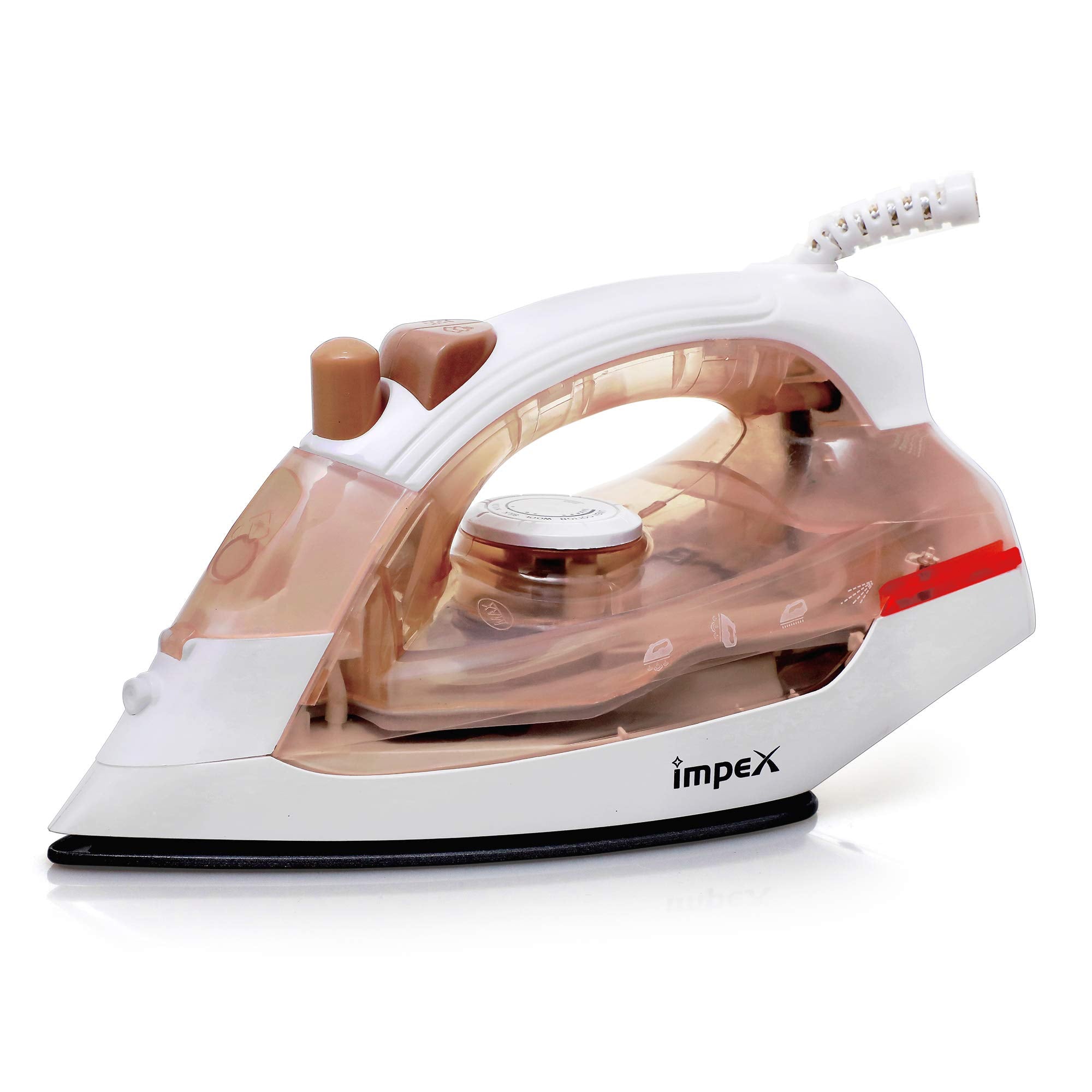 Impex Steam Iron , Non Stick Coated مكواة بخار من امبكس Impex Steam Iron , Non Stick Coated مكواة بخار من امبكس